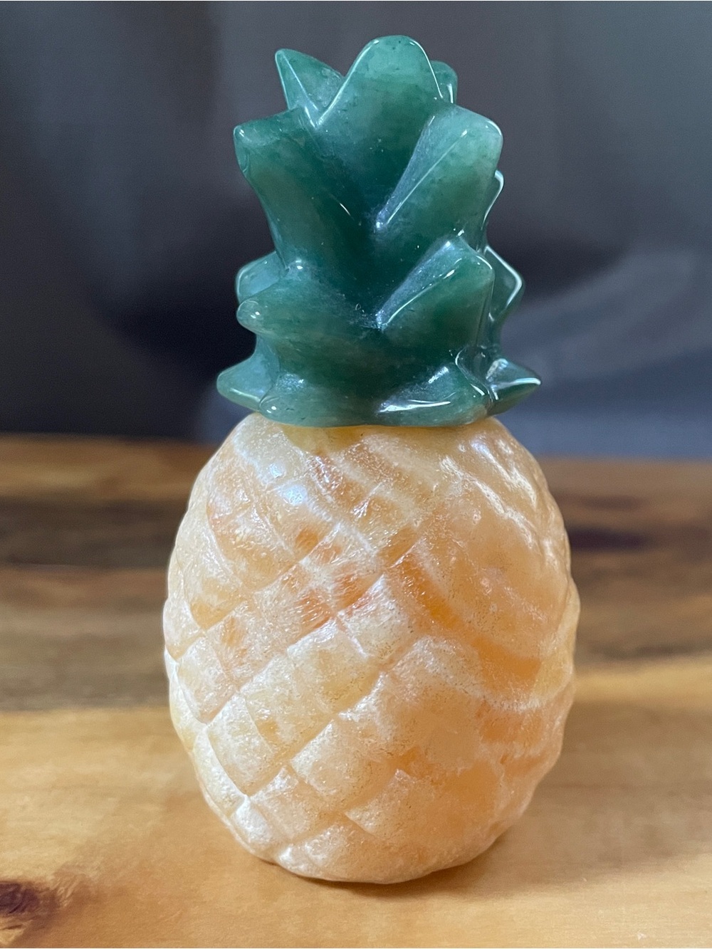 Hand-carved Pineapple figurine